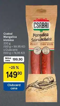 Tesco Csabai Mangalica klobása, 200 g nabídka