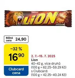 Tesco Nestlé Lion, 40-42 g nabídka