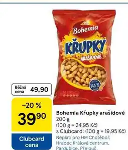 Tesco Bohemia Křupky arašídové, 200 g nabídka