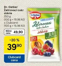 Tesco Dr. Oetker Želírovací cukr stévie, 250 g nabídka
