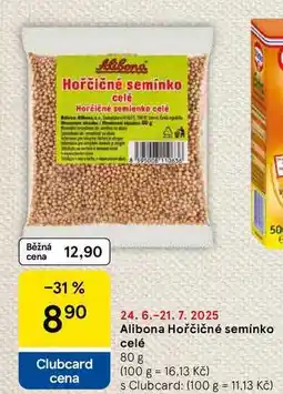 Tesco Alibona Hořčičné semínko celé, 80 g nabídka