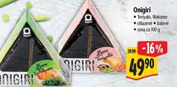 Albert Onigiri Teriyaki, Wakame 100 g nabídka