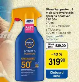 Tesco Nivea Sun protect & moisture Hydratační sprej na opalování SPF 50+, 270 ml nabídka