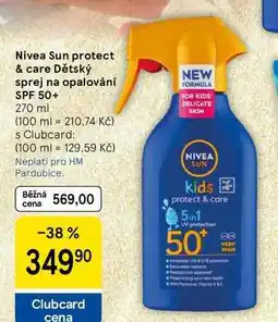 Tesco Nivea Sun protect & care Dětský sprej na opalování SPF 50+, 270 ml nabídka