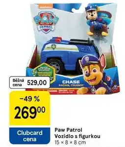 Tesco Paw Patrol Vozidlo s figurkou, 15 x 8 x 8 cm nabídka
