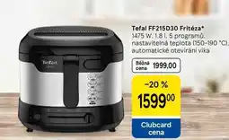 Tesco Tefal FF215D30 Fritéza*,1475 W, 1,8 l, 5 programů, nastavitelná teplota (150-190 °C) nabídka