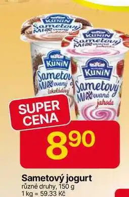 Hruška KUNIN Sametový jogurt různé druhy, 150 g nabídka