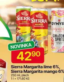 Hruška Sierra Margarita mango 6% 250 ml, plech nabídka