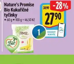 Albert Nature's Promise Bio Kukuřičné tyčinky 60 g nabídka