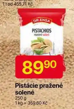 Hruška DR.ENSA Pistácie pražené solené 250g nabídka