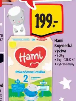 Albert Hami Kojenecká výživa 600 g nabídka