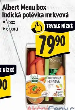 Albert Albert Menu box Indická polévka mrkvová 1 box nabídka
