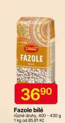 Hruška Vitana Fazole bílé různé druhy, 400 - 430 g nabídka