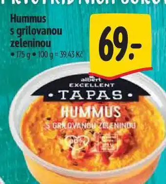Albert Hummus s grilovanou zeleninou 175 g nabídka