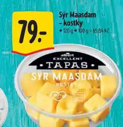 Albert Sýr Maasdam - kostky 120 g nabídka