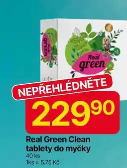 Hruška Real Green Clean tablety do myčky 40 ks nabídka