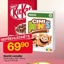 Hruška Nestlé cereálie nabídka