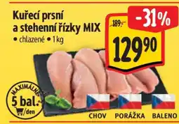 Albert Kuřecí prsí a stehenní řízky MIX nabídka