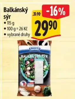Albert Balkánský sýr nabídka