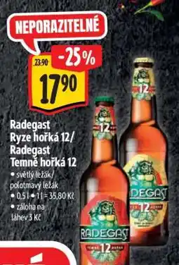 Albert Radegast Ryzí hořká 12 / Radegast Temně hořká 12 nabídka