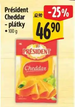 Albert Président Cheddar plátky nabídka
