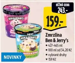 Albert Zmrzlina Ben&Jerry’s nabídka
