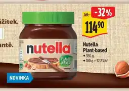 Albert Nutella Plant-based nabídka