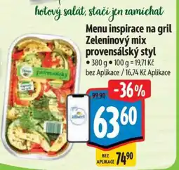 Albert Menu inspirace na gril Zeleninový mix provensálský styl nabídka