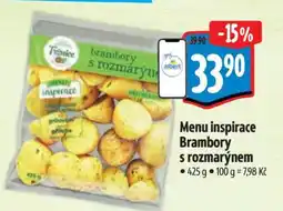 Albert Menu inspirace Brambory s rozmarýnem nabídka