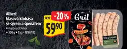 Albert Albert Masová klobása se sýrem a špenátem nabídka