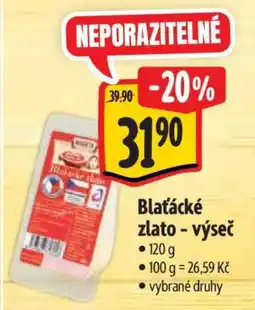 Albert Blaťácké zlato výseč nabídka