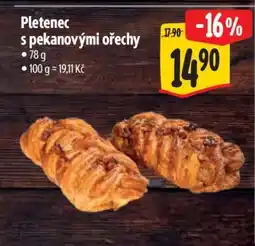 Albert Pletenec s pekanovými ořechy nabídka