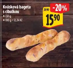 Albert Kvásková bageta s cibulkou nabídka