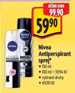 Albert Nivea antiperspirant sprej nabídka
