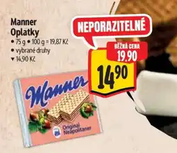 Albert Manner oplatky nabídka