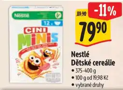 Albert Nestlé Dětské cereálie nabídka