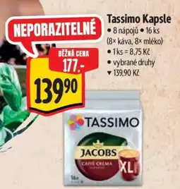 Albert Tassimo kapsle nabídka
