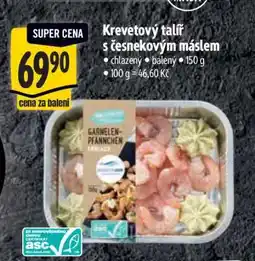 Albert Krevetový talíř s česnekovým máslem nabídka