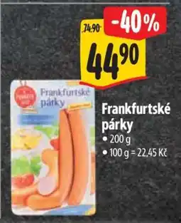 Albert Frankfurtské párky nabídka