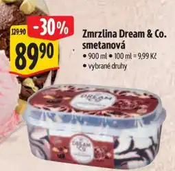 Albert Zmrzlina Dream & Co. smetanová nabídka