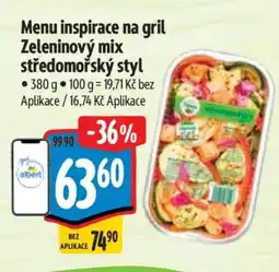 Albert Menu inspirace na gril Zeleninový mix středomořský styl nabídka