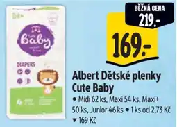 Albert Albert Dětské plenky Cute Baby nabídka