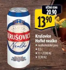 Albert Krušovice Hořké nealko nabídka