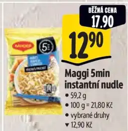 Albert Maggi 5min instantní nudle nabídka