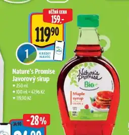 Albert Nature's Promise Javorový sirup nabídka