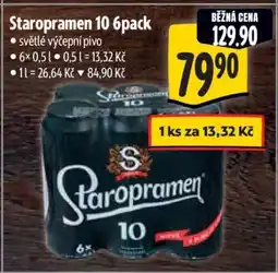 Albert Staropramen 10 6pack nabídka