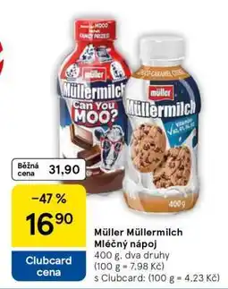 Tesco MÜLLER MÜLLERMILCH Mléčný nápoj nabídka