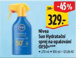 Albert Nivea Sun Hydratační sprej na opalování OF50+ nabídka