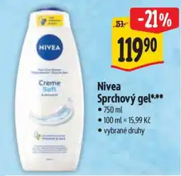Albert Nivea sprchový gel nabídka
