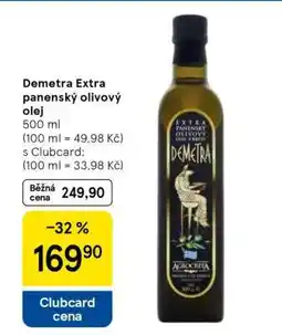 Tesco Demetra Extra panenský olivový olej nabídka
